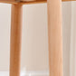 Modern Low Back Counter-height Stool with Solid Wood and Plastic