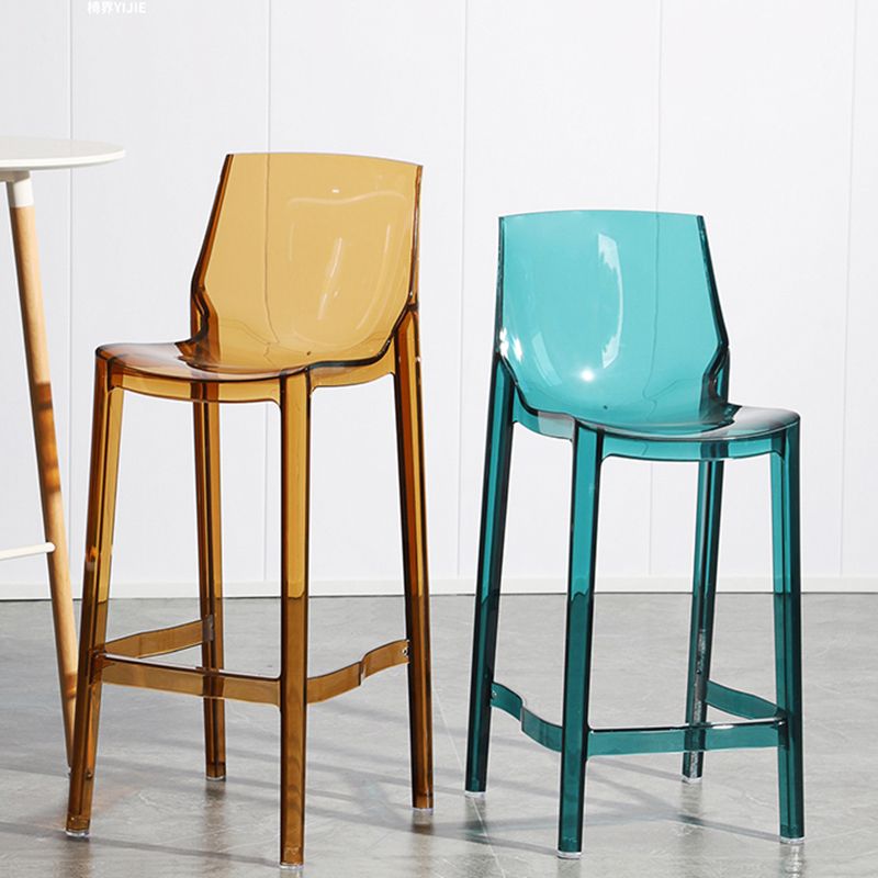 Industrial Armless Low Back Stool Acrylic Bar Stool for Living Room Clearhalo 'Bar Furniture' 'Bar Stools' 'bar_stools' 'furn' 'furn_bar_stools' 'Furniture' 'Kitchen & Dining Furniture' 1200x1200_f5819b83-b0bd-44c4-bd60-eea4f3592923