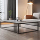 Aucune table basse simple pénible de cadre d'ardoise grise moderne de table basse