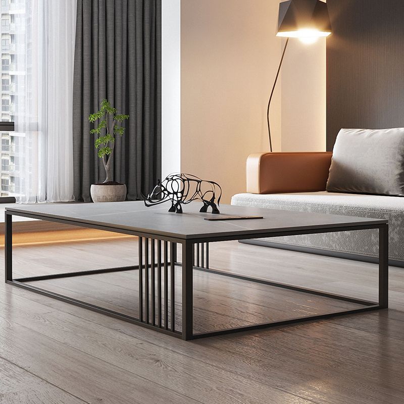 Aucune table basse simple pénible de cadre d'ardoise grise moderne de table basse