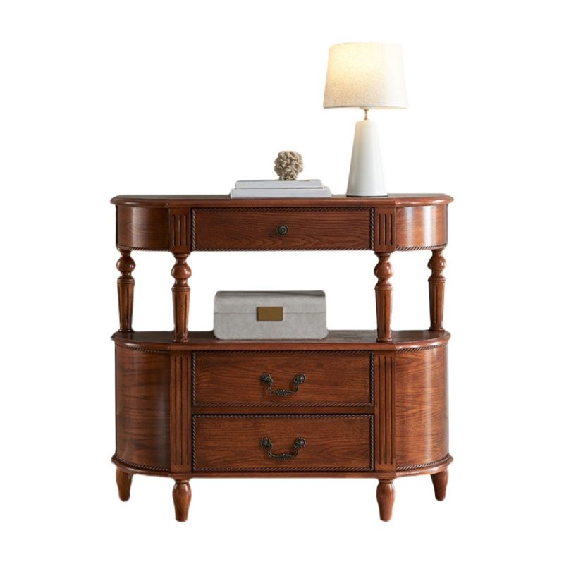 Tavolo di divano console in legno moderno di metà secolo per la sala per Hall