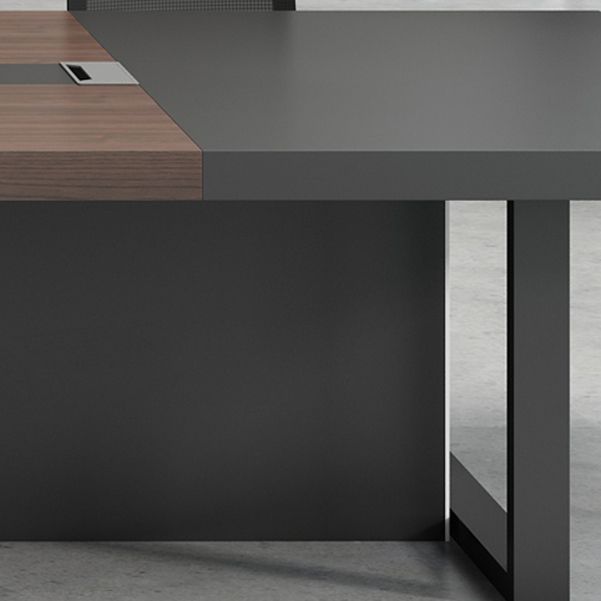 Industrieel schrijfbureau rechthoekige schrijfbureau met metalen benen