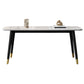 Sintered Stone Dining Table for Restaurant Industrial Rectangle White Table with 4 Legs Clearhalo 'Dining Tables & Seating' 'Dining Tables' 'dining_table' 'furn' 'furn_dining_table' 'Furniture' 'Kitchen & Dining Furniture' 1200x1200_f585b240-254d-4a0a-867f-84e39822d9c1