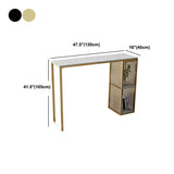 Tabella dei pub contemporanei in altezza da 42 pollici in marmo artificiale tavolo da bar