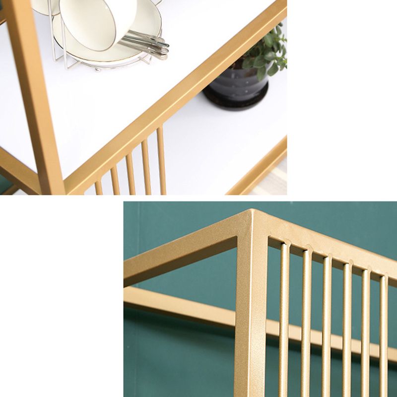 Gold metalen plank boekenkast glamour open plank planken inclusief boekenkast verticaal