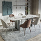 Rectangle Dining Table Set 1/4/7 Pcs Stone Dining Table with Upholstered Chairs Clearhalo 'Dining Room Sets' 'Dining Tables & Seating' 'dining_room_set' 'furn' 'furn_dining_room_set' 'Furniture' 'Kitchen & Dining Furniture' 1200x1200_f586da8c-42b0-47bd-bde2-409f25ec2370