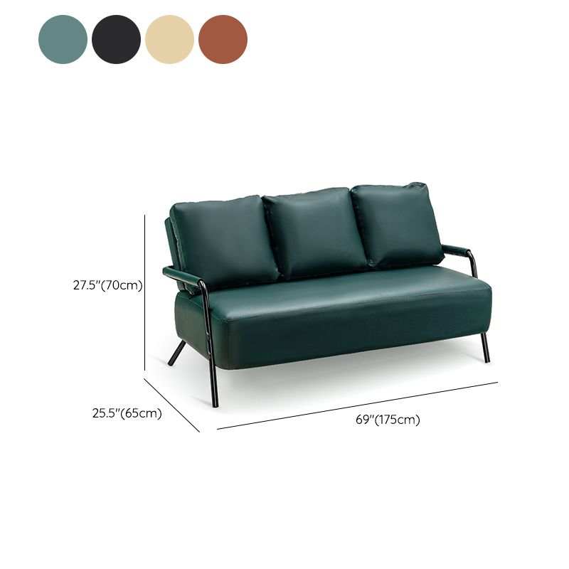 Stationary Loveseat Cushions Back Standard Sofa with Pillows