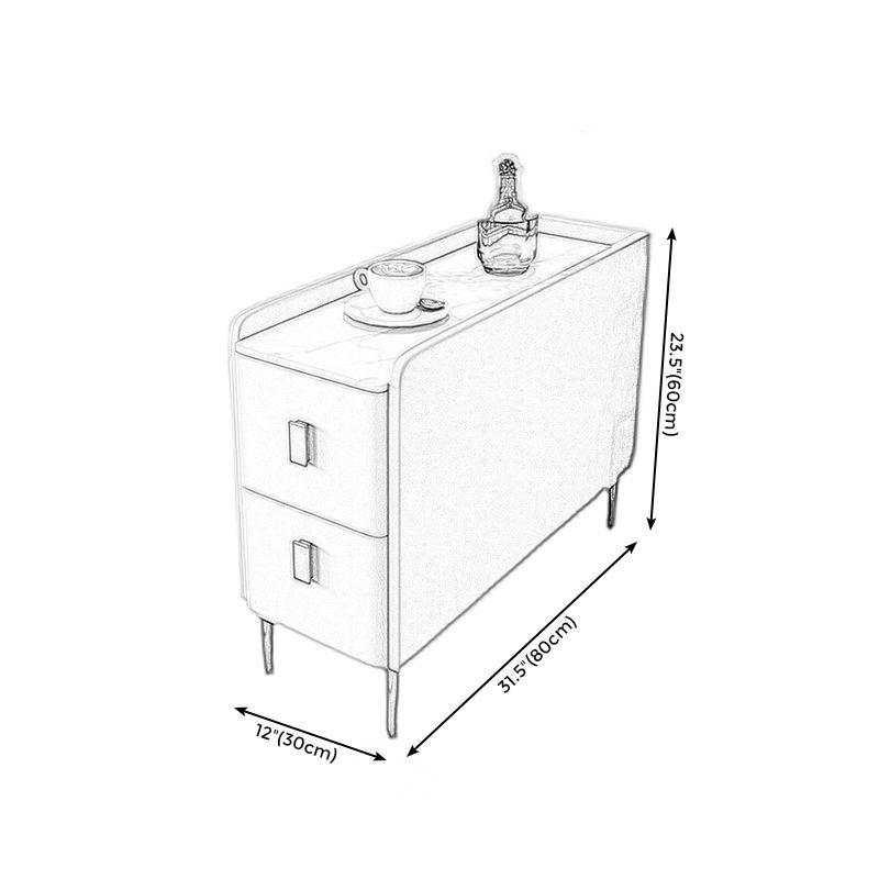 4 Legs Base Design Cocktail Table Slate Desktop Rectangular Coffee Table
