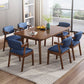 Modern Style Rubberwood Solid Wood Dining Table Rectangle Table with 4 Legs for Dinning Room Clearhalo ' dining_table' 'Dining Tables & Seating' 'Dining Tables' 'furn' 'furn_dining_table' 'Furniture' 'furniture_dining_table' 'Kitchen & Dining Furniture' 'kitchen&dining_furn' 'kitchen' 'kitchen_dining_table' 1200x1200_f58abc0c-cee5-4924-8ded-386fa0c35e59