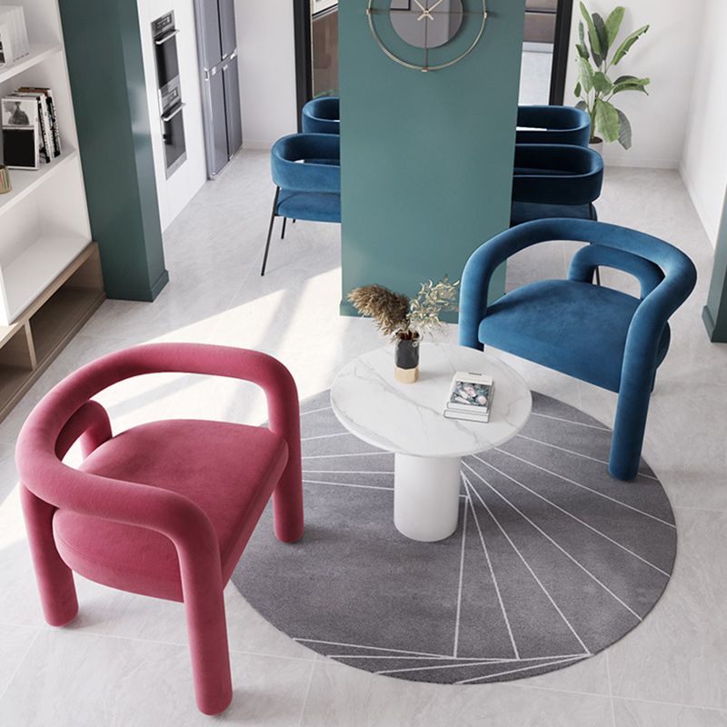 Contemporary Arm Chair Upholstered Open Back Dining Armchair Clearhalo 'Dining Chairs' 'Dining Tables & Seating' 'dining_chair' 'furn' 'furn_dining_chair' 'Furniture' 'Kitchen & Dining Furniture' 1200x1200_f58b5bd9-8538-47aa-b352-c183c69d6320