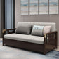 Métal contemporain Futon Sleeper Sofa Back Futon and Mattret