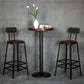 Industrial Armless Backrest Counter Stool Iron Cafe Bar Stool with Leather Cushion Clearhalo 'Bar Furniture' 'Bar Stools' 'bar_stools' 'furn' 'furn_bar_stools' 'Furniture' 'furniture_bar_stools' 'Kitchen & Dining Furniture' 1200x1200_f5904225-4370-453e-ac76-e074cfee6d5b