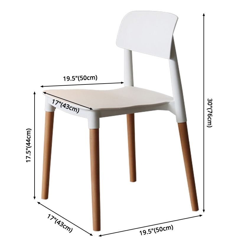 Nordic Style Dining Room Chair Open Back Dining Side Chair with Solid Wood Legs Clearhalo ' kitchen&dining_furn' 'Dining Chairs' 'Dining Tables & Seating' 'dining_chair' 'furn' 'furn_dining_chair' 'Furniture' 'furniture_dining_chair' 'Kitchen & Dining Furniture' 'kitchen' 1200x1200_f5913eec-f7c8-42c1-8351-edc724a4e92f