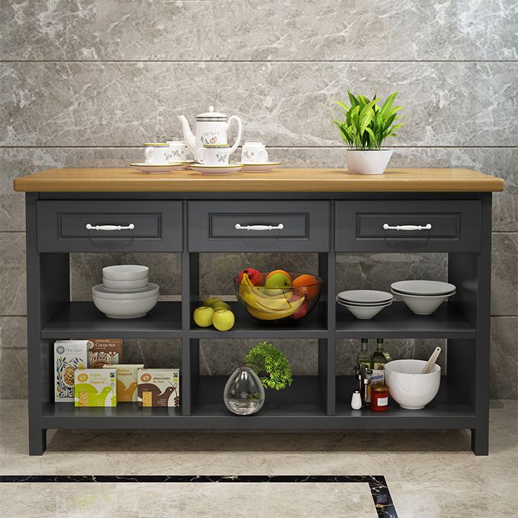 Modern Simple Home Dining Kitchen Island Tafel rechthoekige voorbereidingstafel
