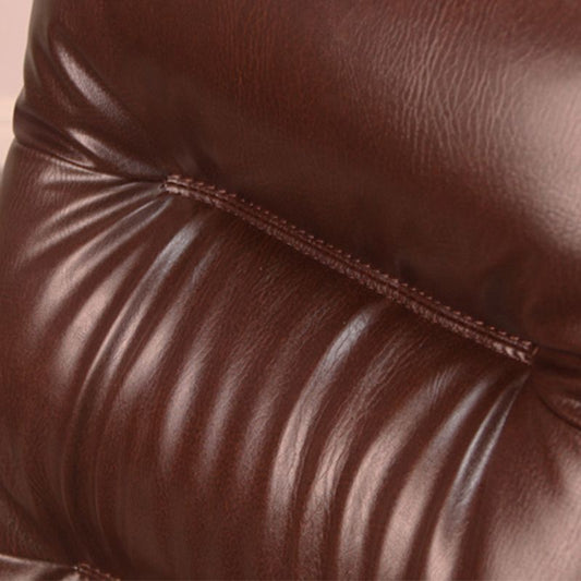 Silla de oficina de diapositivas moderna brazos acolchados sin silla de escritorio de cuero angustiante