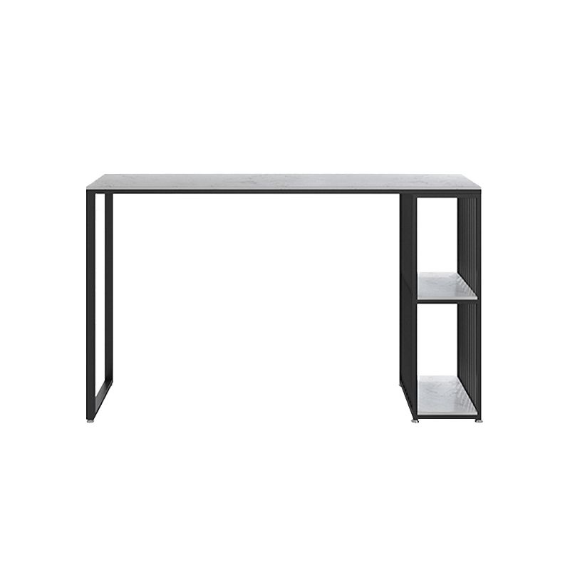 Industrial 1/3 Pieces Bar Table Set Rectangle Marble Counter Table with High Stools Clearhalo 'Bar Furniture' 'furn' 'furn_home_bar_bar_sets' 'Furniture' 'Home Bars & Bar Sets' 'home_bar_bar_sets' 'Kitchen & Dining Furniture' 1200x1200_f59576ea-ec05-4697-a1ac-f689a973ed21