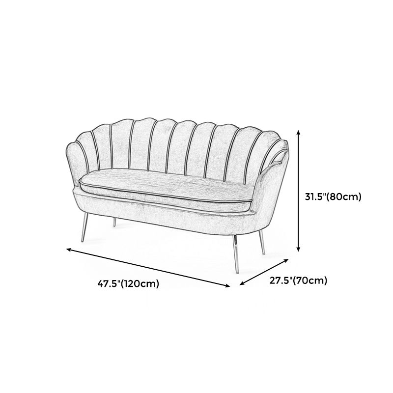 Gold Vintage Sewn Pillow Back Sofa 31.5"High Tuxedo Arm Sofa Clearhalo 'furn' 'furn_sofas' 'Furniture' 'furniture_sofas' 'Living Room Furniture' 'Sofa' 'sofas' 1200x1200_f5960bff-d9fc-4b61-8e51-709925b6cdfa