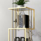 Glam Open Etagere Bookshelf Vertical Iron Bookshelf for Home Clearhalo 'Bookcases' 'furn' 'furn_bookcases' 'Furniture' 'furniture_bookcases' 'kitchen' 'kitchen_bookcases' 'Living Room Furniture' 'Office Furniture' 1200x1200_f5989a64-1cd8-4b28-9a94-2d6a2bd5b588