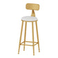 Contemporary Backrest Bar Stools Metal Barstool with Footrest Clearhalo 'Bar Furniture' 'Bar Stools' 'bar_stools' 'furn' 'furn_bar_stools' 'Furniture' 'Kitchen & Dining Furniture' 1200x1200_f598ad58-9774-4a46-9e71-c511a4b45b19