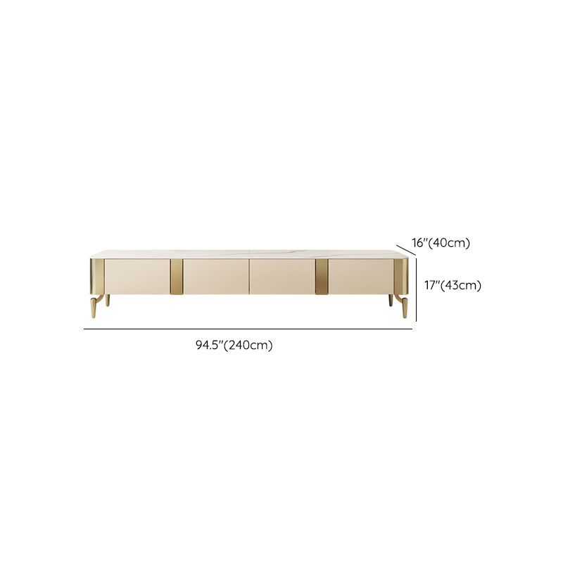 Stone TV Stand Console Enclosed Storage TV Media Stand with Drawers Clearhalo 'furn' 'furn_tv_stands_entertainment_centers' 'Furniture' 'Living Room Furniture' 'TV Stands & Entertainment Centers' 'TV Stands & Media Storage Furniture' 'tv_stands_entertainment_centers' 1200x1200_f5994bdb-affb-4126-93c7-57abd775dfcf