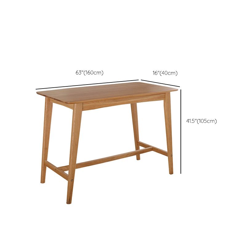 Modern 4 Legs Bistro Bar Table Solid Wood Bar Table for Living Room Clearhalo 'Bar Furniture' 'Bar Tables' 'bar_tables' 'furn' 'furn_bar_tables' 'Furniture' 'Kitchen & Dining Furniture' 1200x1200_f5994d03-3ccd-4246-80d8-6504d35d5f60
