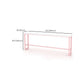 Glam Rectangle Bar Stool Table White Top Pub Table with Pink Base Clearhalo 'Bar Furniture' 'Bar Tables' 'bar_tables' 'furn' 'furn_bar_tables' 'Furniture' 'Kitchen & Dining Furniture' 1200x1200_f59ae4f7-5638-43be-bb82-5753d78d1315