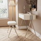 Ensemble de meuble-lavabo de 31,5 po de large à 1 tiroir avec tabouret, meuble-lavabo moderne