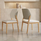 Zeitgenössischer Stil Massivholz 4 Beine Haus verwenden Essneitenstuhl