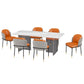 Rectangle Stone Top Dining Table Modern Transparent Acrylic Base Dining Table Clearhalo 'Dining Tables & Seating' 'Dining Tables' 'dining_table' 'furn' 'furn_dining_table' 'Furniture' 'furniture_dining_table' 'Kitchen & Dining Furniture' 'kitchen' 'kitchen_dining_table' 1200x1200_f59e941e-2d3f-4d33-890a-ce8ebd13a0c2