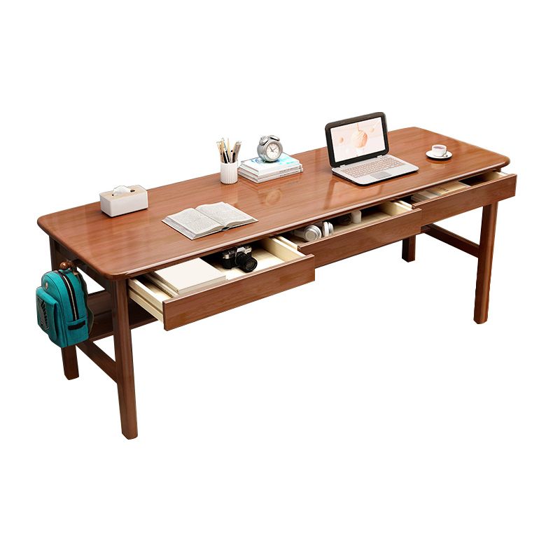 Wooden Rectangle Office Desk Modern Style Computer Desk with Drawers for Home Clearhalo 'furn' 'furn_office_desk' 'Furniture' 'Office Desks' 'Office Furniture' 'office_desk' 1200x1200_f5a1b822-2401-4acd-9fb0-bd3e5c0f22b7