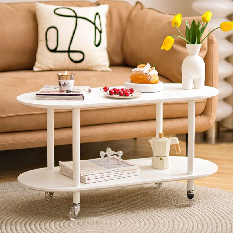 14" Wide Contemporary Corner Table Storage Oval Accent Side Table Clearhalo 'Coffee & Accent Tables' 'End & Side Tables' 'end_side_tables' 'furn' 'furn_end_side_tables' 'Furniture' 'Living Room Furniture' 1200x1200_f5a2019c-1f61-4137-b15b-3faaf4114219