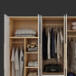 Hinged Wardrobe Armoire with Garment Rod Modern Wardrobe Cabinet