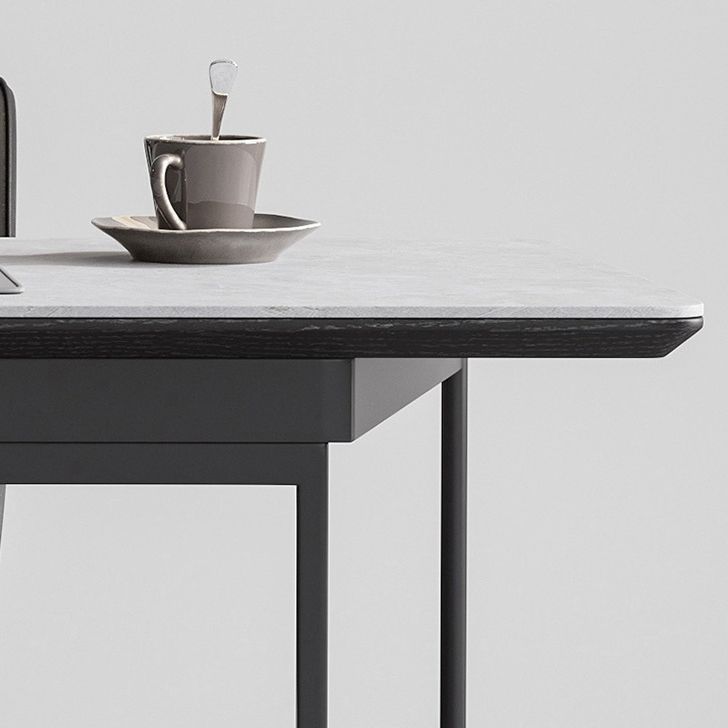 Scrivania per ufficio in stile contemporaneo per scrivania per la scrittura di casa e in ufficio con 2-Drawer