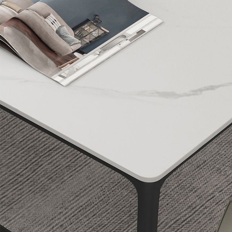 Casual Rectangle Shape Standard Dining Table Sintered Stone Dining Table for Kitchen Clearhalo ' dining_table' 'Dining Tables & Seating' 'Dining Tables' 'furn' 'furn_dining_table' 'Furniture' 'furniture_dining_table' 'Kitchen & Dining Furniture' 'kitchen&dining_furn' 'kitchen' 'kitchen_dining_table' 1200x1200_f5a6d64e-abcc-43fa-89b8-b7a7d2d08712