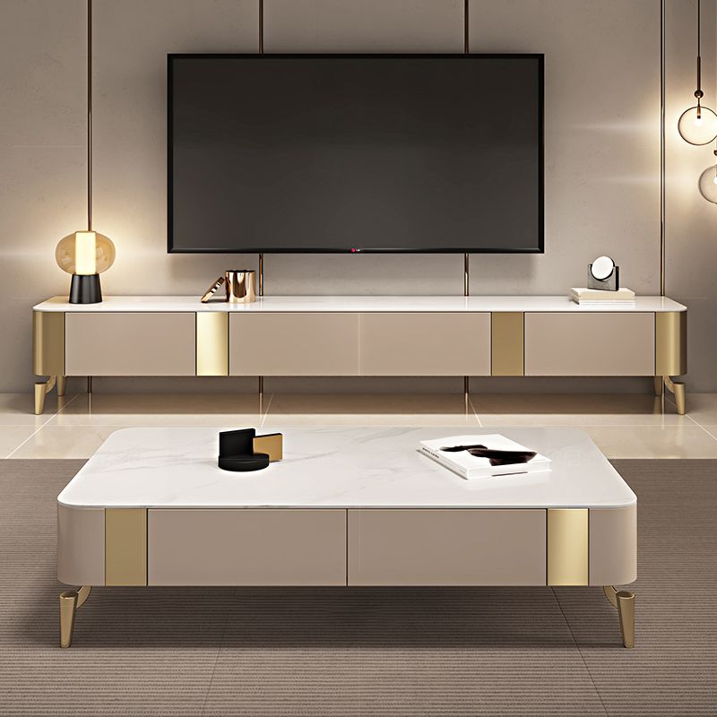 Contemporary TV Stand Console Stone TV Media Console with Drawers Clearhalo 'furn' 'furn_tv_stands_entertainment_centers' 'Furniture' 'Living Room Furniture' 'TV Stands & Entertainment Centers' 'TV Stands & Media Storage Furniture' 'tv_stands_entertainment_centers' 1200x1200_f5a8fc82-3577-471e-9e49-0467e424003c