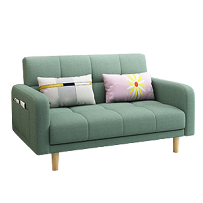 Foldable Biscuit Back Square Arm Modern Sofa with Convertible Sleeper Clearhalo 'furn' 'furn_sofas' 'Furniture' 'furniture_sofas' 'kitchen' 'kitchen_sofas' 'Living Room Furniture' 'Sofa' 'sofas' 1200x1200_f5a94655-ff1f-46a5-b6c5-a9d51a2a2132