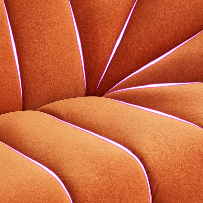 Sofá de la galleta escandinava Sofá de 3 plazas de brazo inclinado - 82.7 "de ancho