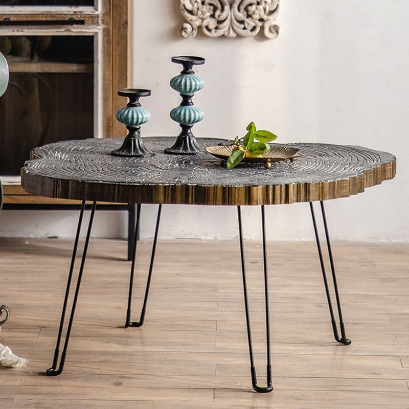 Contemporary Solid Wood Coffee Table Espresso Wood Coffee Table