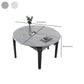 Contemporary Dining Round Table Sintered Stone Table with Wood Legs for Home Clearhalo 'Dining Tables & Seating' 'Dining Tables' 'dining_table' 'furn' 'furn_dining_table' 'Furniture' 'Kitchen & Dining Furniture' 1200x1200_f5af6d7f-4574-4ae7-a025-6fd1d8a9b979