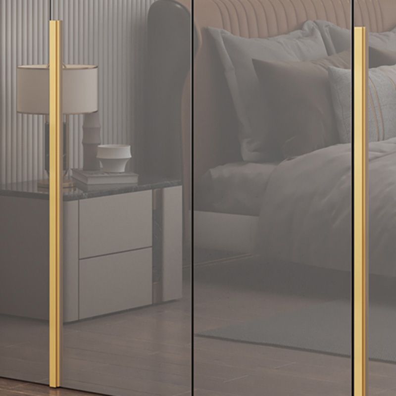 Slaapkamer Moderne opbergkast houten garderobe kast met kledingstaaf