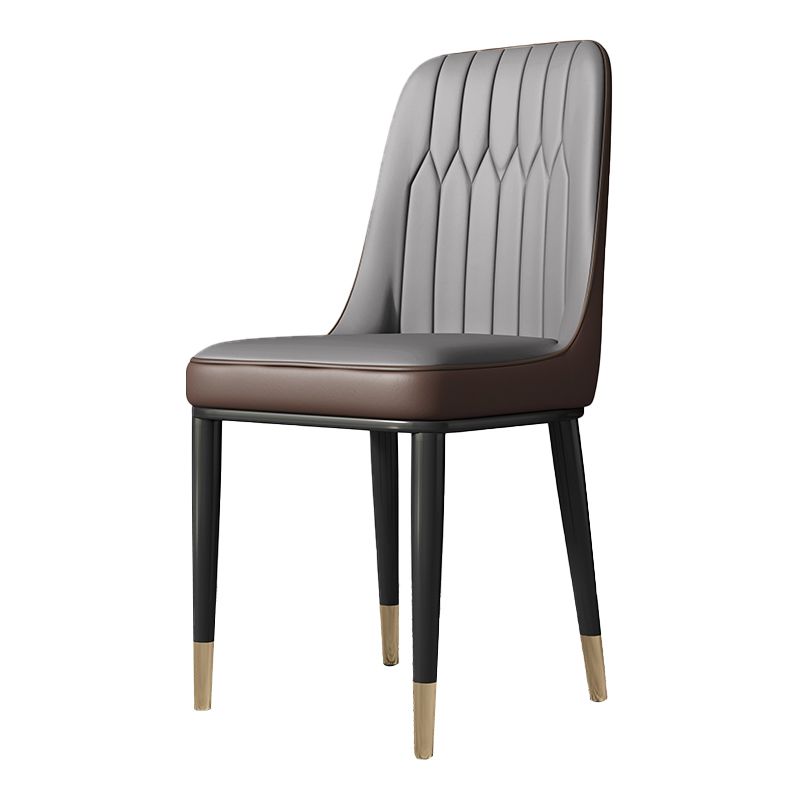 Contemporary Style Metal Dining Chairs Dining Armless Side Chair for Kitchen Clearhalo ' kitchen&dining_furn' 'Dining Chairs' 'Dining Tables & Seating' 'dining_chair' 'furn' 'furn_dining_chair' 'Furniture' 'furniture_dining_chair' 'Kitchen & Dining Furniture' 'kitchen' 1200x1200_f5b60085-013d-4df2-b09f-d5a2cfabd7e9