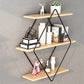 Industrial Wall Mounted Bookshelf Black Iron Frame Pine Shelf Bookshelf for Living Room Clearhalo 'Bookcases' 'furn' 'furn_bookcases' 'Furniture' 'furniture_bookcases' 'kitchen' 'kitchen_bookcases' 'Living Room Furniture' 'Office Furniture' 1200x1200_f5b7eccb-2d64-40cf-8d5e-9163b9ae6041