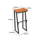 Industrial Backless Footrest Bar Stool Medium Wood Bristol Iron Stool Clearhalo 'Bar Furniture' 'Bar Stools' 'bar_stools' 'furn' 'furn_bar_stools' 'Furniture' 'Kitchen & Dining Furniture' 1200x1200_f5b8706a-93f4-4d88-b60f-96fd71a50c75