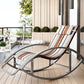 Contemporary Rocker Chair Metal Frame Water Resistant Fabric Rocker Chair with Pillow Clearhalo 'Chairs & Seating' 'furn' 'furn_rocking_chairs' 'Furniture' 'Living Room Furniture' 'Rocking Chairs' 'rocking_chairs' 1200x1200_f5ba7f03-db67-4a00-99fe-d401c55c4e3c