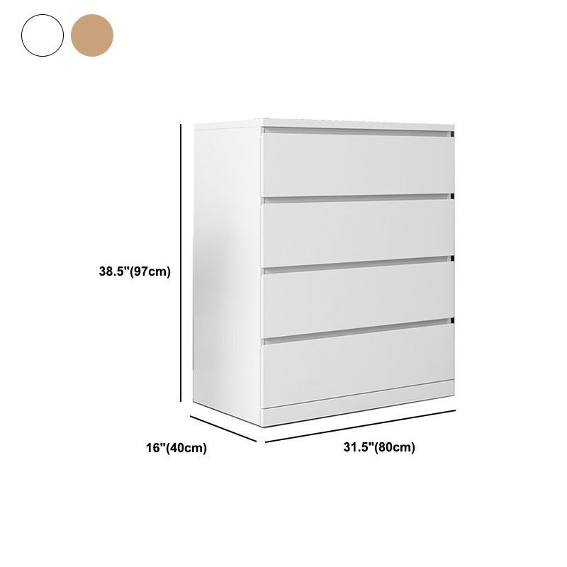 Cassa di accento di legno contemporaneo con cassetti 4/5 cassa standard rettangolo