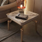 Mesa de centro individual Glam con cajón, de pizarra, no desgastante