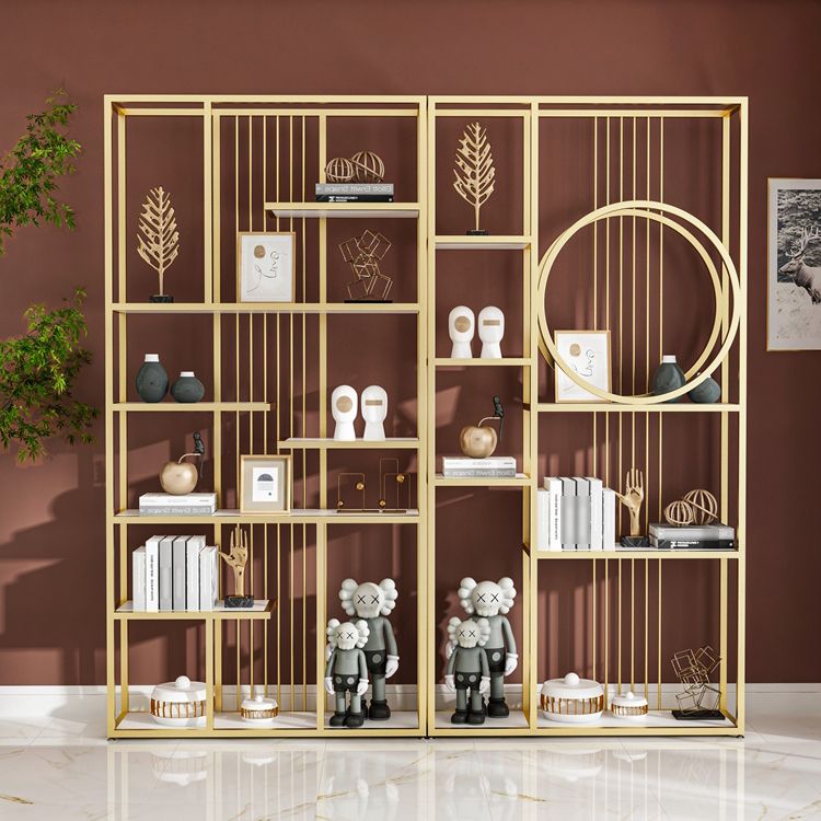 Industrial Open Etagere Bookshelf Iron Frame Manufactured Wood Shelf Bookshelf Clearhalo 'Bookcases' 'furn' 'furn_bookcases' 'Furniture' 'furniture_bookcases' 'kitchen' 'kitchen_bookcases' 'Living Room Furniture' 'Office Furniture' 1200x1200_f5bb864c-2b79-4b83-a92f-6f051962930b