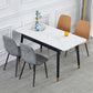 Contemporary Rectangle Dining Room Table White Sintered Stone Table with 4 Legs Clearhalo ' dining_table' 'Dining Tables & Seating' 'Dining Tables' 'furn' 'furn_dining_table' 'Furniture' 'furniture_dining_table' 'Kitchen & Dining Furniture' 'kitchen&dining_furn' 'kitchen' 'kitchen_dining_table' 1200x1200_f5bda178-4e8c-4579-aaf1-1ff1a6a5ce97