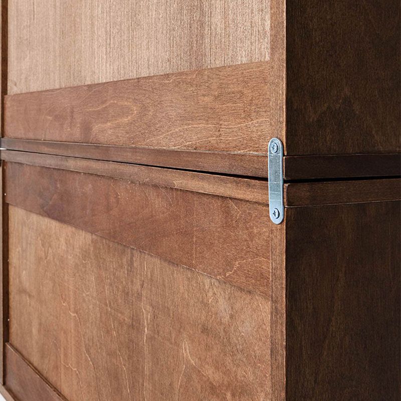 Mesa del aparador de pino lateral moderno con puertas para sala de estar