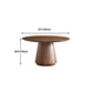 Pedestal Base Is Designed for a Round Coffee Table Made of Walnut Wood Clearhalo 'Coffee & Accent Tables' 'Coffee Tables' 'coffee_tables' 'furn' 'furn_coffee_tables' 'Furniture' 'furniture_coffee_tables' 'Living Room Furniture' 1200x1200_f5bdd719-1ccd-48cf-bfde-5f0393fbfc18